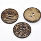 Large wooden buttons - 1.5 inch - 38mm - wood buttons -  coconut wood  b13837