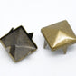 100 Antique Bronze Cone Rivet Stud Spikes - 9mm (3/8") - Square Pyramid - Metal - 4 Legs - Rivets Studs Spike (B18723)