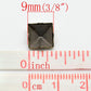 100 Antique Bronze Cone Rivet Stud Spikes - 9mm (3/8") - Square Pyramid - Metal - 4 Legs - Rivets Studs Spike (B18723)