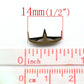 100 Antique Bronze Pointed Oval Rivet Stud Spikes -14mm x 5mm (1/2"x1/4") - Metal - 4 Legs - Rivets Studs Spike (B18729)