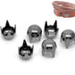100 Gunmetal Rivet Stud Spikes - 4mm - 4 Legs - Metal - Rivets Studs Spike (B18974)