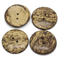 5 extra large coconut shell wooden buttons - 2 inch - 5cm -  wood buttons -  coconut wood (b30431)