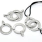 5 Silver Toggle Clasps - 5.2cm x 2.4cm (2"x1") - Silver Toggle Clasp for Leather Cord or Bracelet (18864)