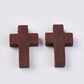 Wood Cross Pendant, Brown, Wood Cross, Easter Crafts, Small Wood Cross, Pendant, 22mm X 15mm Hole: 2.5mm Wood-wh0020-a03(wood-wh0020-a0