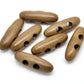 Toggle Wooden Buttons - Light Brown Finish - 5cm - Wood Toggle Button 268