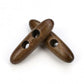Toggle Wooden Buttons - Dark Brown Finish - 5cm - Wood Toggle Button 252(b866252-p)