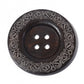5 Extra Large Wooden Button - 2 3/8 inch - 6cm - Wood Buttons - Decorative (19213)