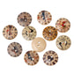 10 Mixed Wooden Buttons - Clock Designs - 20mm (3/4 Inch) - 2 Hole - Assorted Mixed Watch Design Wood Button (52154)