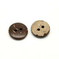 Small Coconut Shell Wooden Buttons - 13mm (1/2 Inch) - Wood Buttons