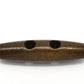 5 Large Toggle Wooden Buttons - Dark Brown Finish - 5cm x 1.3cm (2 inch) - Wood Toggle Button (16974)
