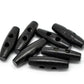 5 toggle wooden buttons - black finish - 3.5x1.1cm (1-3/8"x3/8") - wood toggle button