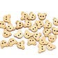 Teddy Bear Buttons, Baby Buttons, Doll Clothes Buttons Small Wooden Buttons, 13mm, 1/2 Inch (28)