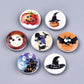 Halloween Buttons 15mm | Wood | Set Of 10 |novelty Buttons | Sewing Buttons | Wood Craft Buttons | Fall Button | Halloween Decor (145)