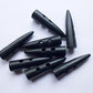 20 Large Toggle Wooden Buttons - Black Finish - 54mm x 13mm（2 1/8" x 1/2") - Black Large Wood Toggle Button (Y33710)