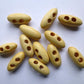 25 Toggle Wooden Buttons - Light Natural Finish - 21mm x 8mm（7/8" x 3/8") - Wood Toggle Button