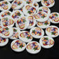 Christmas Buttons - Wooden Button - 13mm - Assorted Holiday Designs - 2 Hole - Randomly Mixed Wood Button (p001-13mm-m))