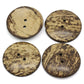 10 Extra Large Coconut Shell Wooden Buttons - 2 inch - 5cm -  Wood Buttons -  Coconut Wood (B30431)