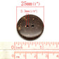 Coconut Shell Wooden Buttons - 1 inch - 25mm - Wood Buttons - Recycled Coconut Wood (18429)
