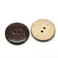 Coconut Shell Wooden Buttons - 1 Inch - 25mm - Wood Buttons - Recycled Coconut Wood (18429)