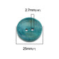 Mixed Color Wooden Buttons - Stitch Design - 25mm (1 Inch) - Mixed Colors - 2 Hole - Mixed Color Wood Button (b0251696)