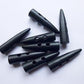5 Large Toggle Wooden Buttons - Black Finish - 60mm x 13mm - Black Large Wood Toggle Button (B663861)