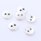 Silver Buttons Round - Sewing Button - Lead And Nickel Free - Doll Buttons - 2 Hole - 10mm X 1mm - Hole 1.6mm (228)