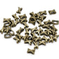 20 Bronze Slider Spacer Beads - 10mm x 7mm -  Bronze Slider Bead for Leather Cord or Bracelet (13445)