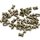 10 bronze slider spacer beads - 10mm x 7mm -  bronze slider bead for leather cord or bracelet (13445)