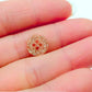 Gold Glitter Buttons - Small 10mm - Gold Shimmer Mini Resin Buttons - Doll Eyes -(butt-gold-10mm-a)