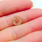 Gold Glitter Buttons - Small 10mm - Gold Shimmer Mini Resin Buttons - Doll Eyes -(butt-gold-10mm-a)