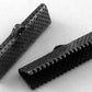 Gunmtal End Cap Crimp Ribbon Ends - 16mm x 8mm- Gunmetal Ribbon End - Lead Nickel Free (E183B)