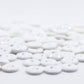 White Resin Buttons - 11mm - 2 Hole Shirt Buttons - Diy Craft - Small Acrylic Button - Crafting - Sewing - Jewelry (131))