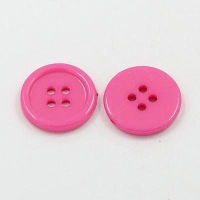 10 Resin Buttons - 17mm - Choice Of Colors - Red Pink. Blue Purple White Mixed Colors - Diy Craft - Acrylic Button - Crafting - Sewing
