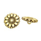 5 Antiqued Silver or Gold Metal Buttons 18mm Round - Shank Silver or Gold Button (40385)