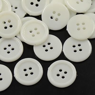 10 Resin Buttons - 17mm - Choice Of Colors - Red Pink. Blue Purple White Mixed Colors - Diy Craft - Acrylic Button - Crafting - Sewing