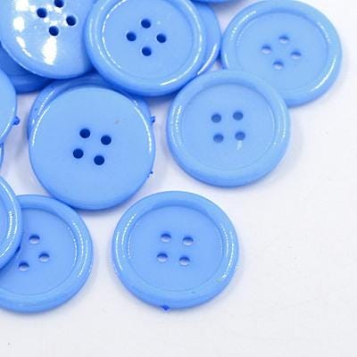 10 Resin Buttons - 17mm - Choice Of Colors - Red Pink. Blue Purple White Mixed Colors - Diy Craft - Acrylic Button - Crafting - Sewing