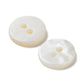 White Natural Shell Buttons - Mother Of Pearl Mop - 10mm 2 Hole - Flat Natural Shell Buttons (06)