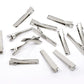 10 Alligator Hair Clips with Teeth - Single Prong - Silver - 46mm x 8mm - Hair Clip Accessories - Silver Hair Clip (10403)