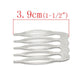50 Silver Hair Combs - Nickel Free - Lead Free - Wedding Bridal Comb - 39mm x 26mm - Hair Clip Accessories - Silver Comb (15509)